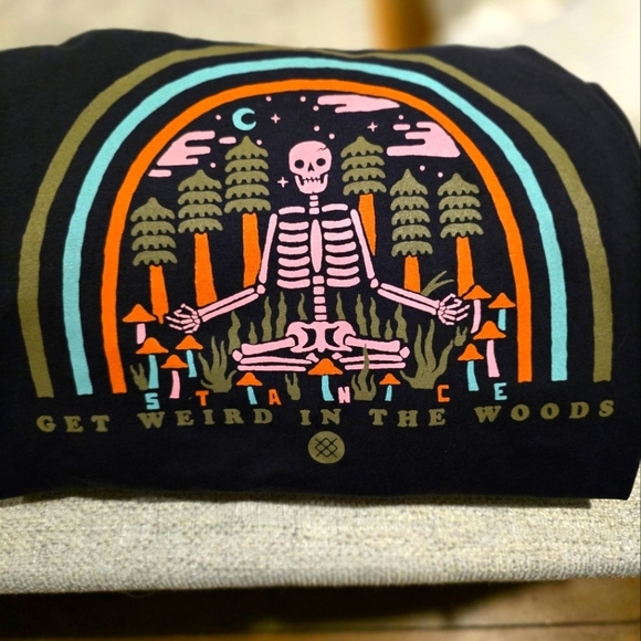 Stance Weird Woods Tee, Large, Navy - BNWOT - Cool Graphic! - Picture 1 of 4